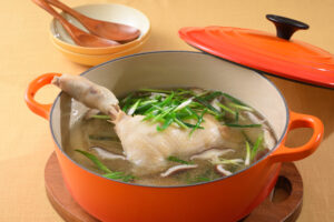 健康と美味しさの両立！鶏とねぎの美肌スープ